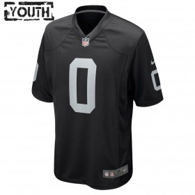 Maillot Las Vegas Raiders Trevon Moehrig 0 Nike Noir 2021 NFL Draft - Enfant